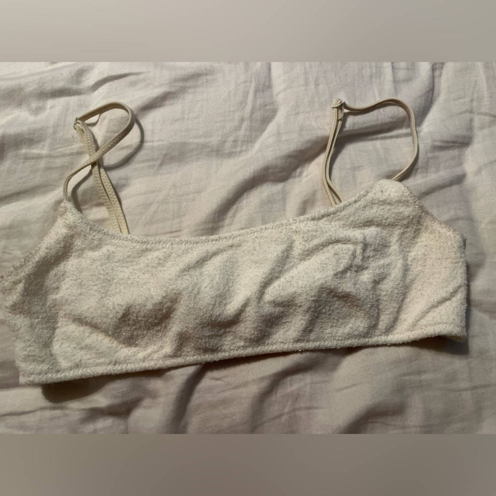 white triangl top size small